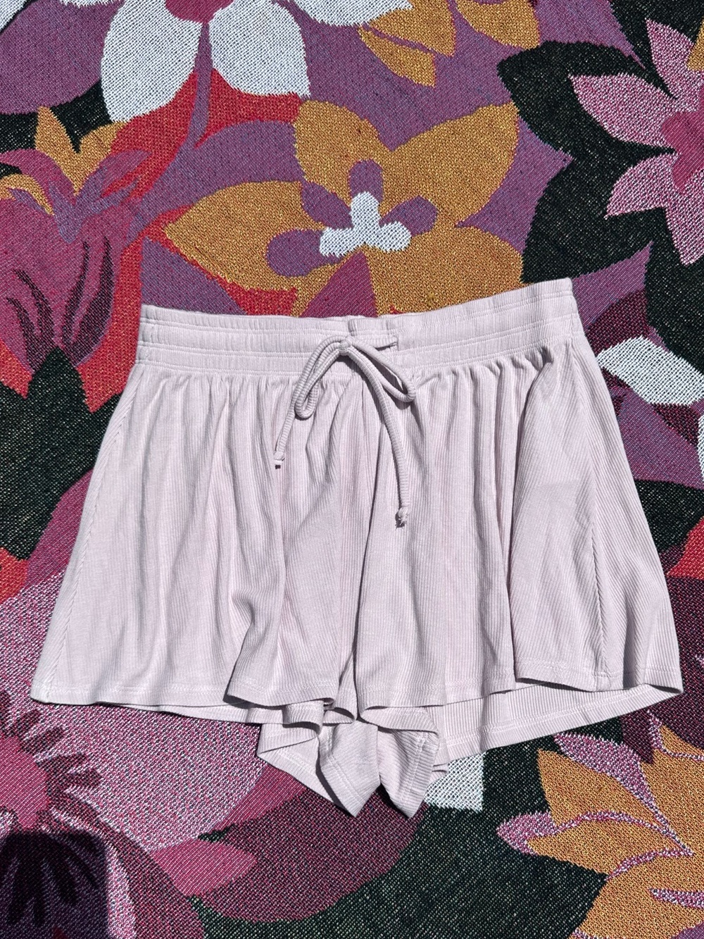 NWT! Gilly Hicks Pale Pink Ribbed Lounge Shorts